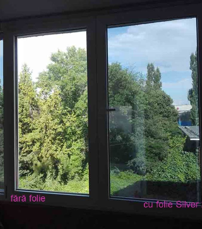 Folie de geam pentru protectie solara SILVER 35 exterior (2 m x 1.52 m)