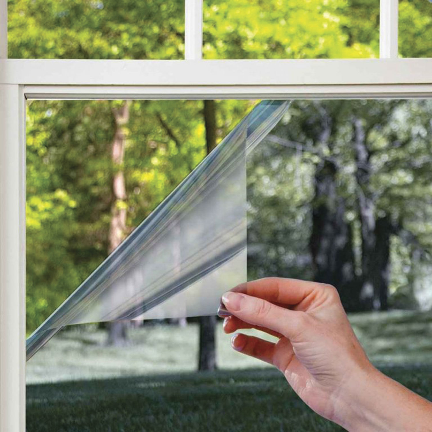 Folie reflexiva cu efect oglinda pentru geam, IMAGE, protectie solara UV, montare la exterior, 5 m x 1.52 m, argintiu