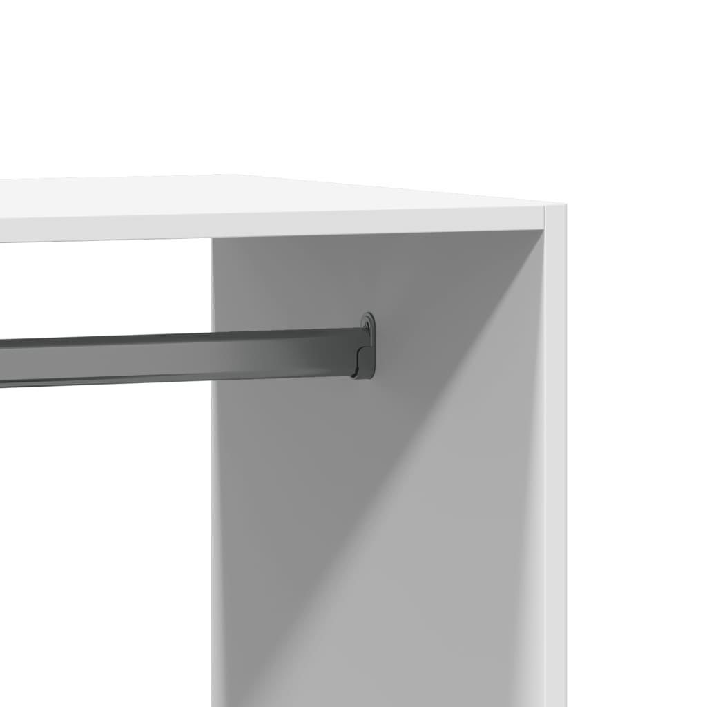 Dulap, alb, 77x48x102 cm, lemn prelucrat, model cu tijă — imaginea 9