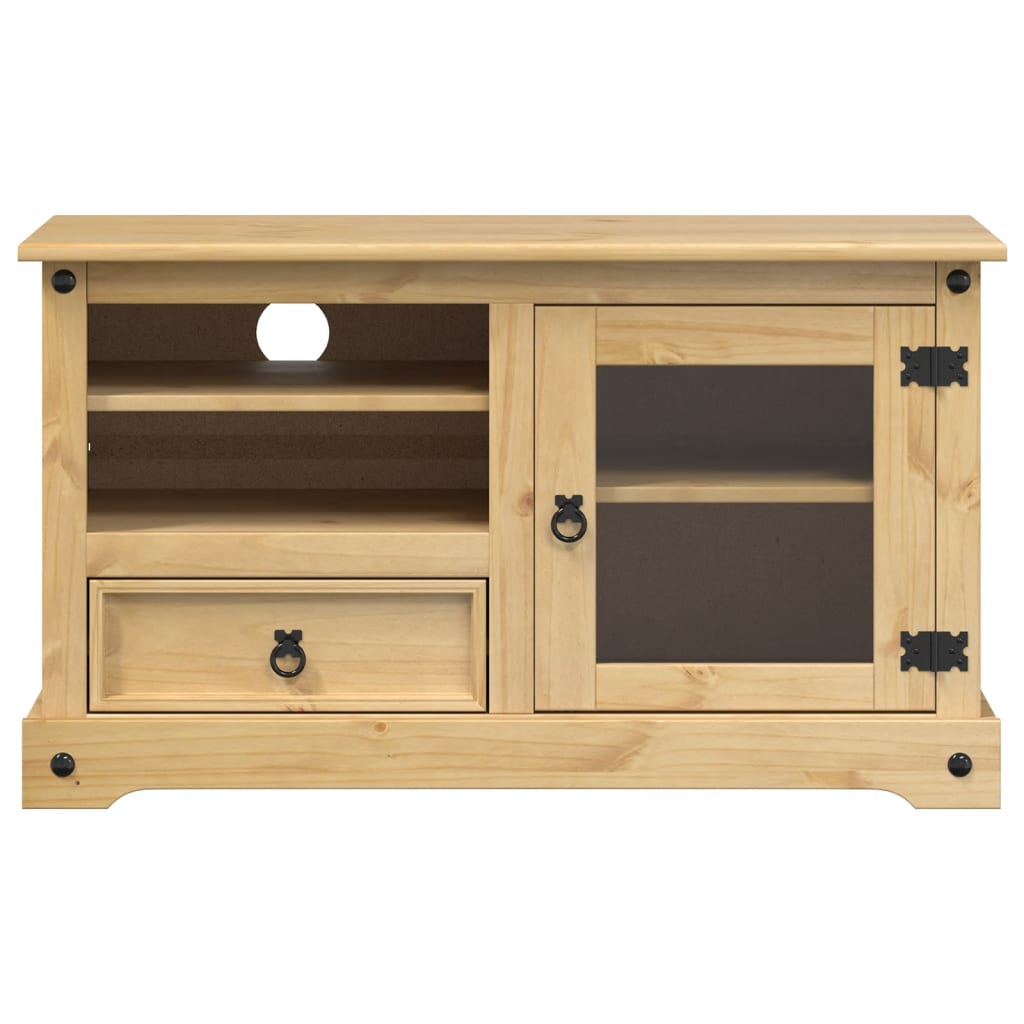 Dulap TV „Corona”, 100x45x58 cm, lemn masiv de pin — imaginea 4