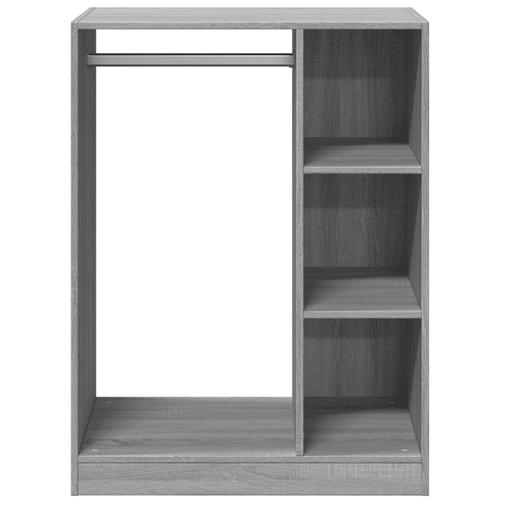 Dulap, stejar fumuriu, 77x48x102 cm, lemn prelucrat, model cu tijă — imaginea 5