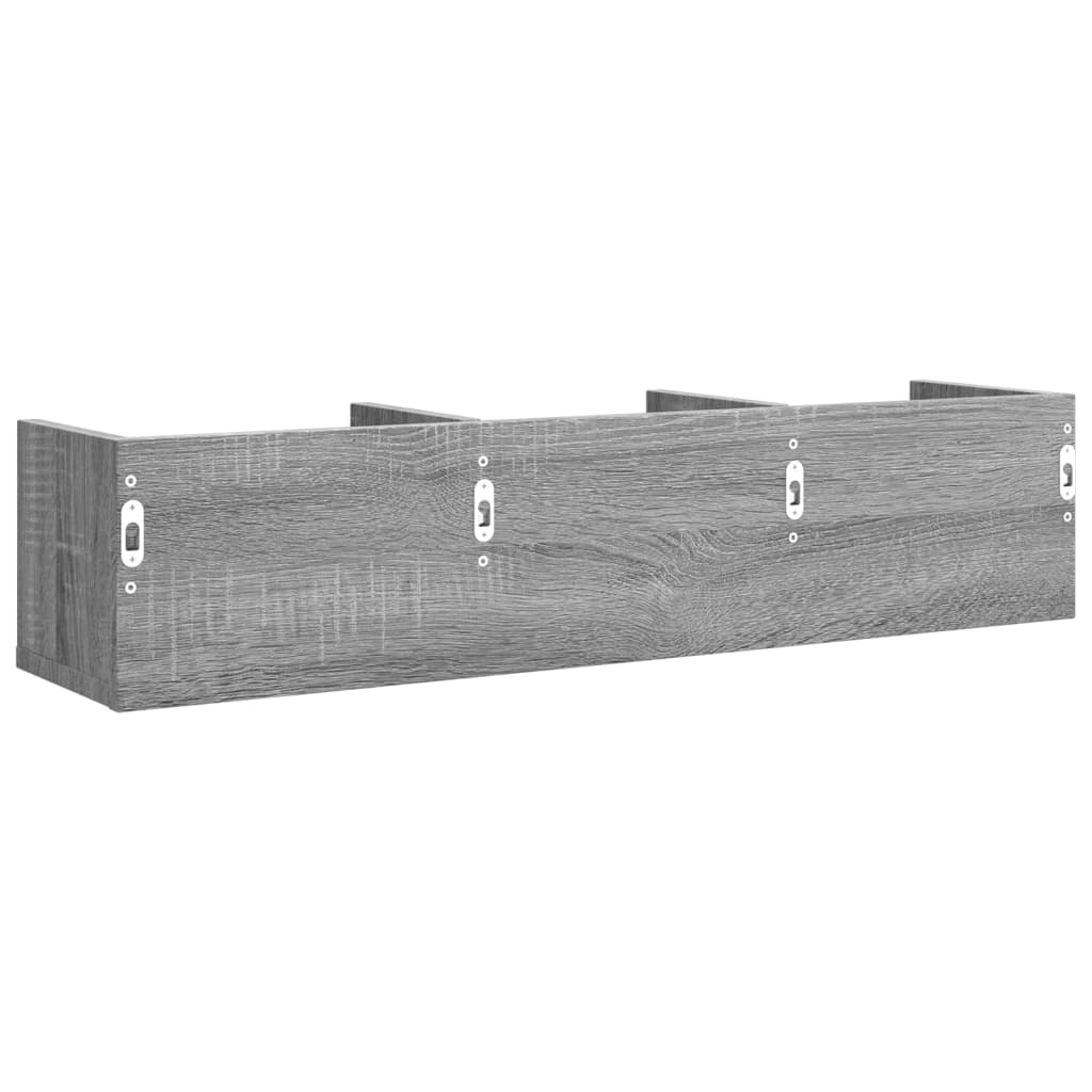 Dulapuri perete 2 buc., gri sonoma 75x18x16,5 cm lemn prelucrat — imaginea 8