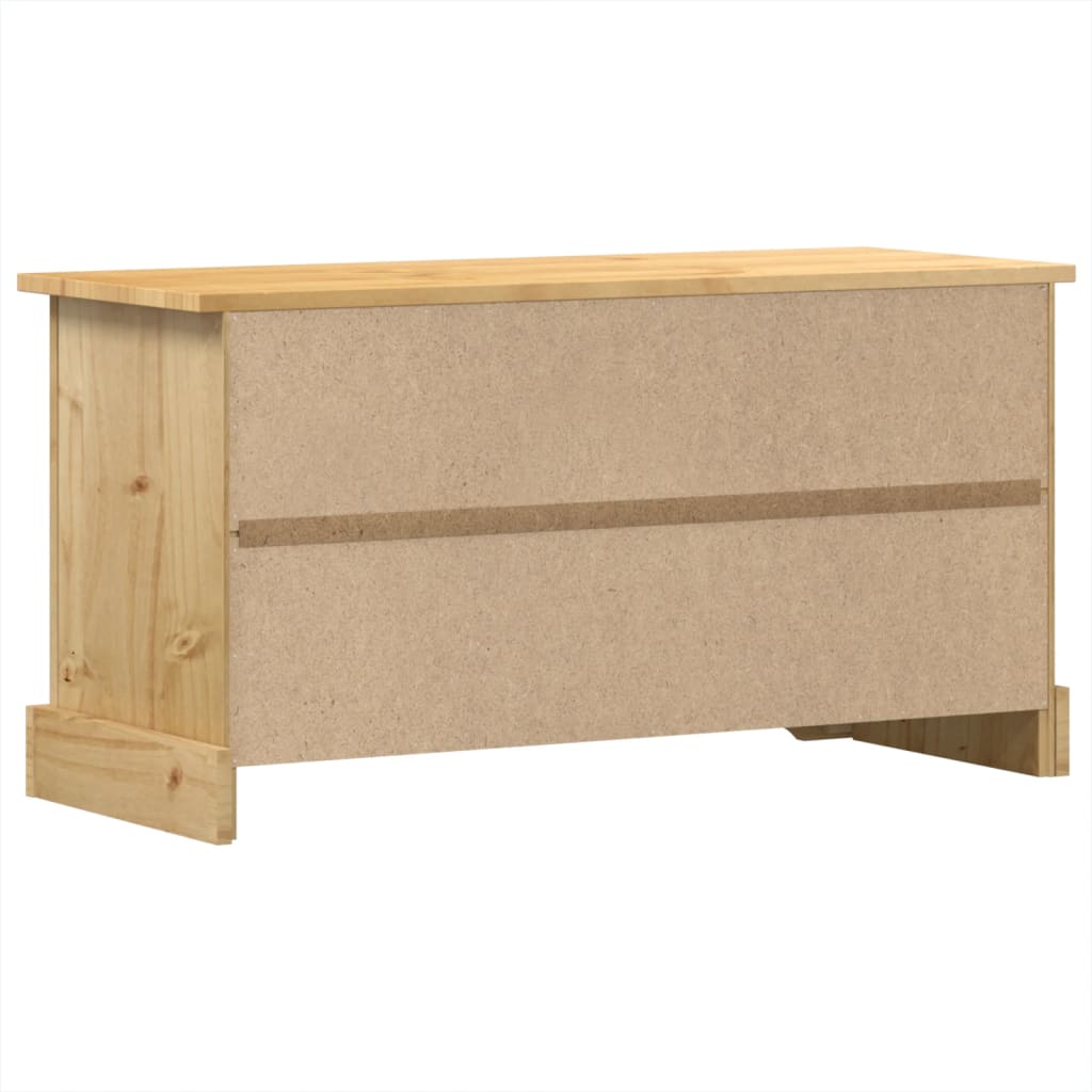 Dulap TV „Corona”, 100x37x52 cm, lemn masiv de pin — imaginea 6