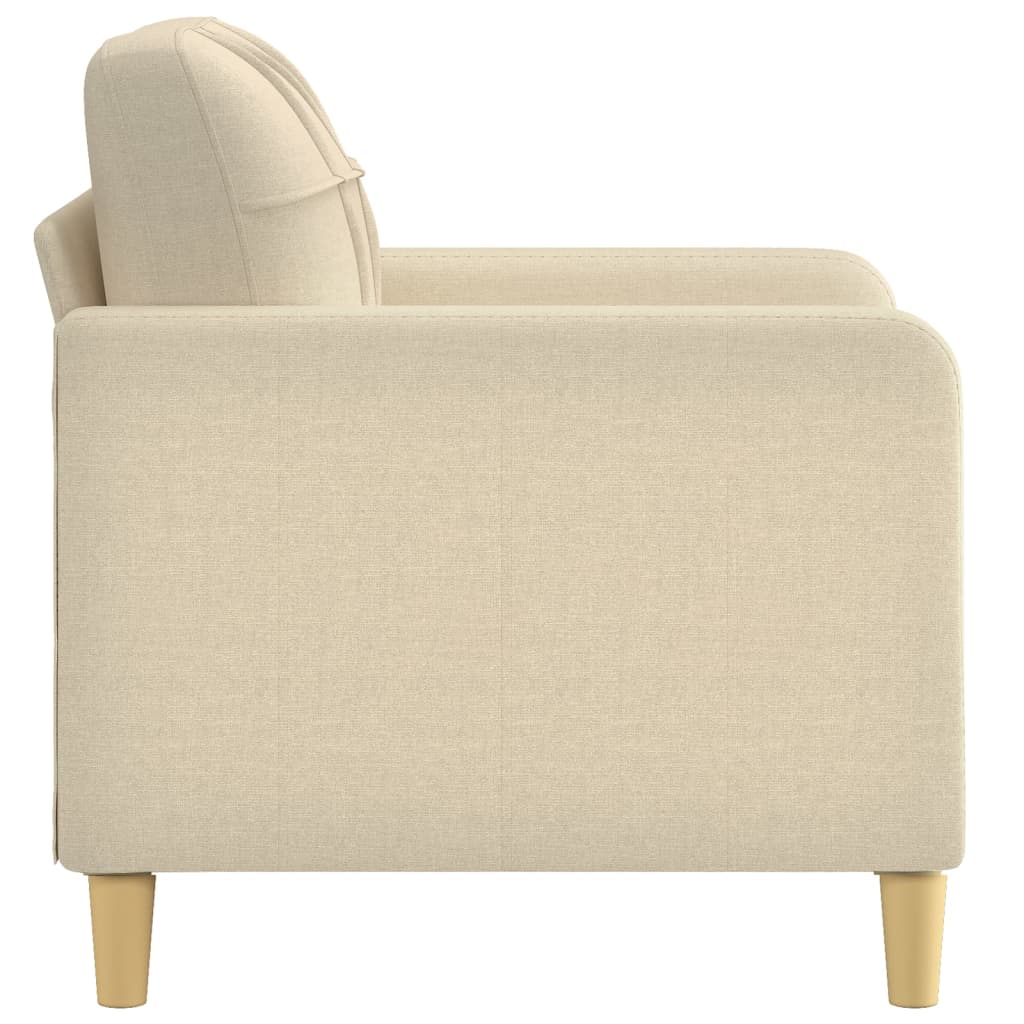 Fotoliu canapea, crem, 60 cm, material textil — imaginea 4
