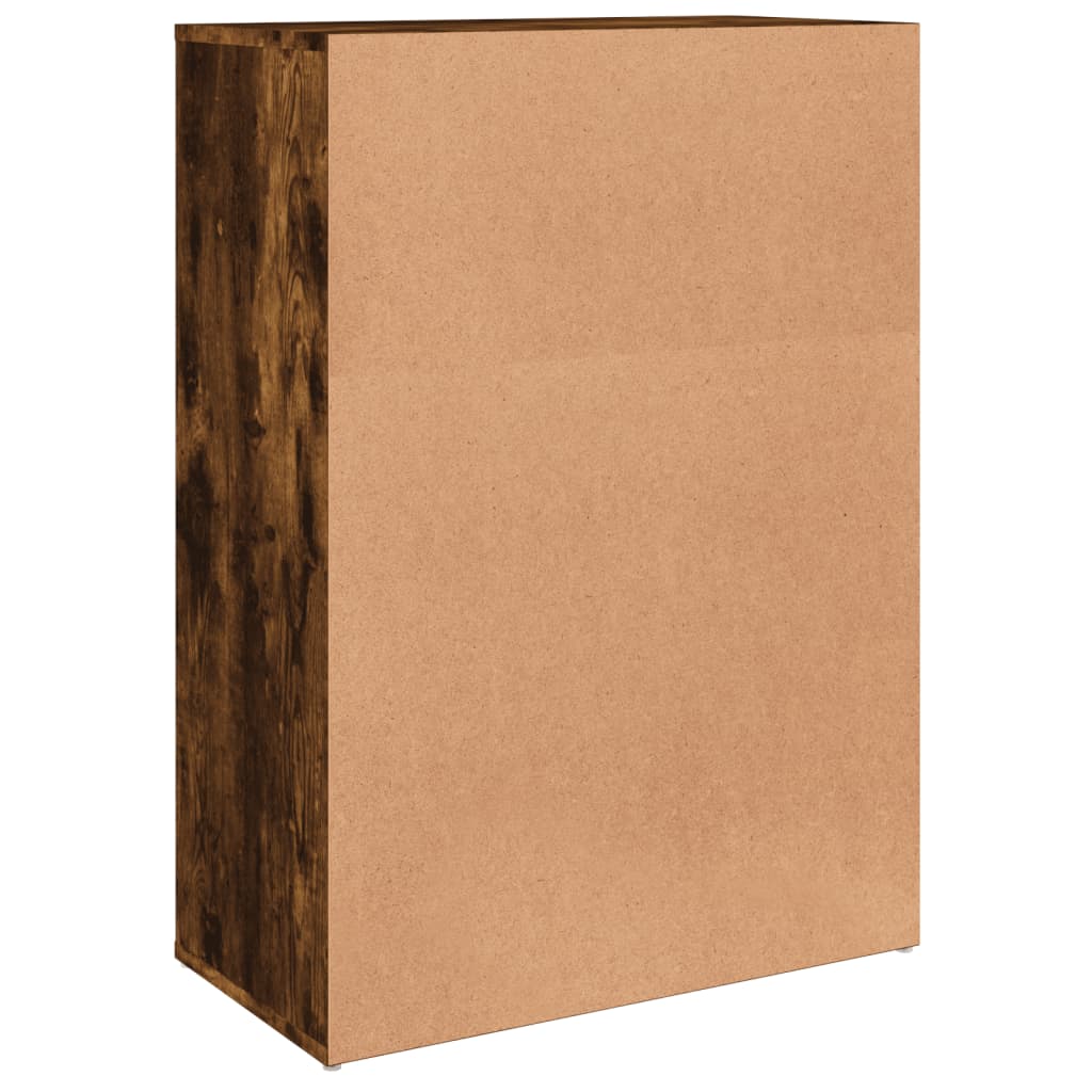 Servanta, stejar fumuriu, 60x31x84 cm, lemn compozit — imaginea 7