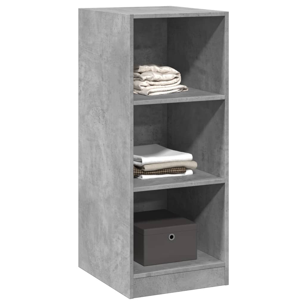 Dulap, gri beton, 48x41x102 cm, lemn prelucrat, model fără tijă — imaginea 4
