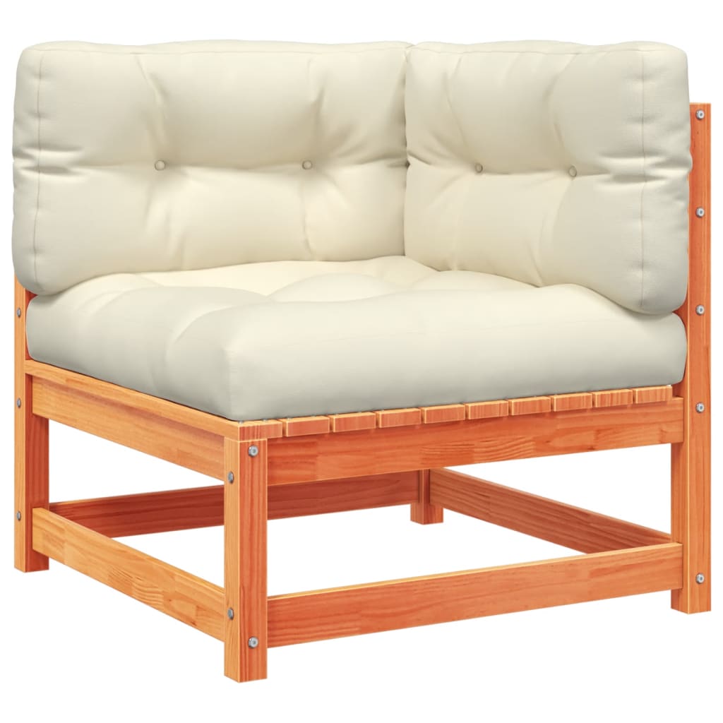 Set mobilier de gradina cu perne, 6 piese, lemn masiv de pin — imaginea 4