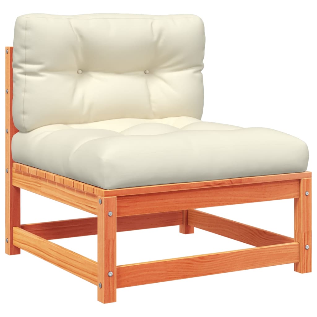 Set mobilier de gradina cu perne, 6 piese, lemn masiv de pin — imaginea 5