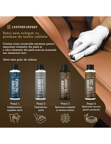 Set reparare si ingrijirea a volanului Negru LEATHER EXPERT - 1 | YEO