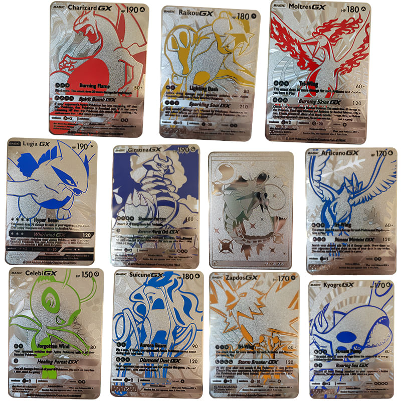 Set cartonase Pokemon IdeallStore®, Silver GTX, editie de colectie, 55 bucati, argintii - 4 | YEO