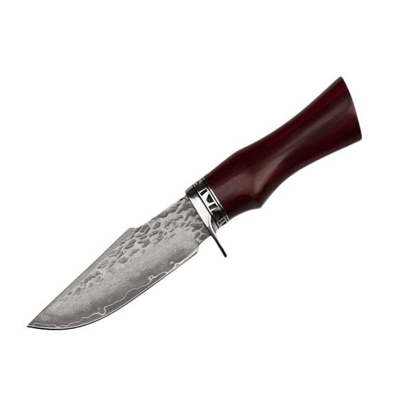 Cutit de vanatoare, IdeallStore®, Fixed Blade, Husa Piele, Otel Damasc - 1 | YEO