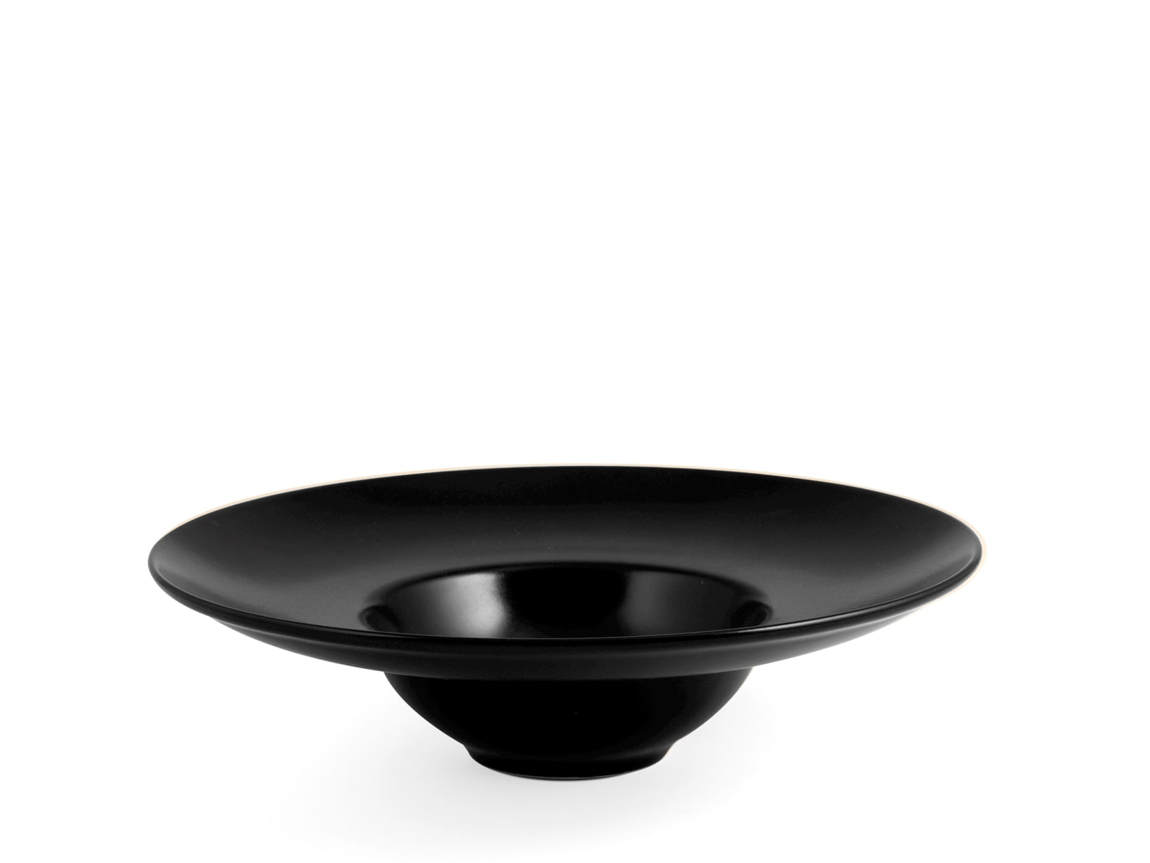 Farfurie din ceramica pentru paste 24 cm, negru