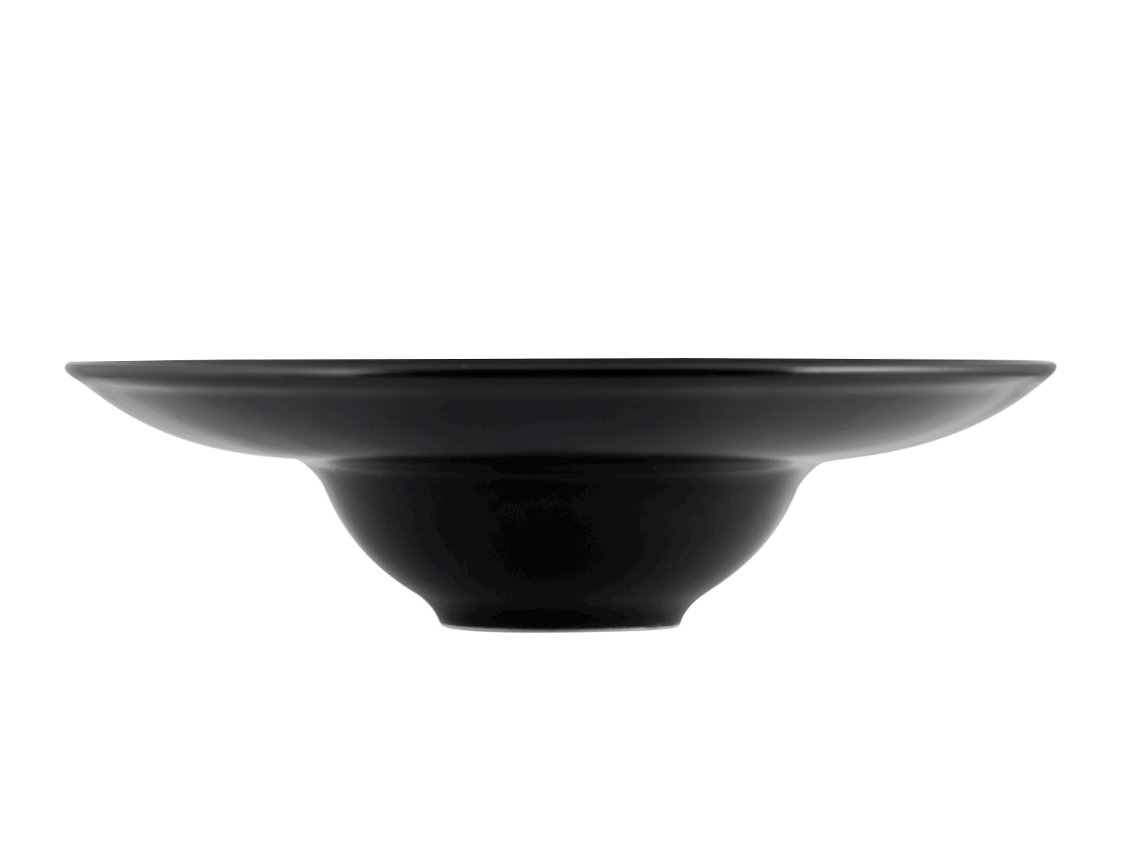 Farfurie din ceramica pentru paste 24 cm, negru - 1 | YEO
