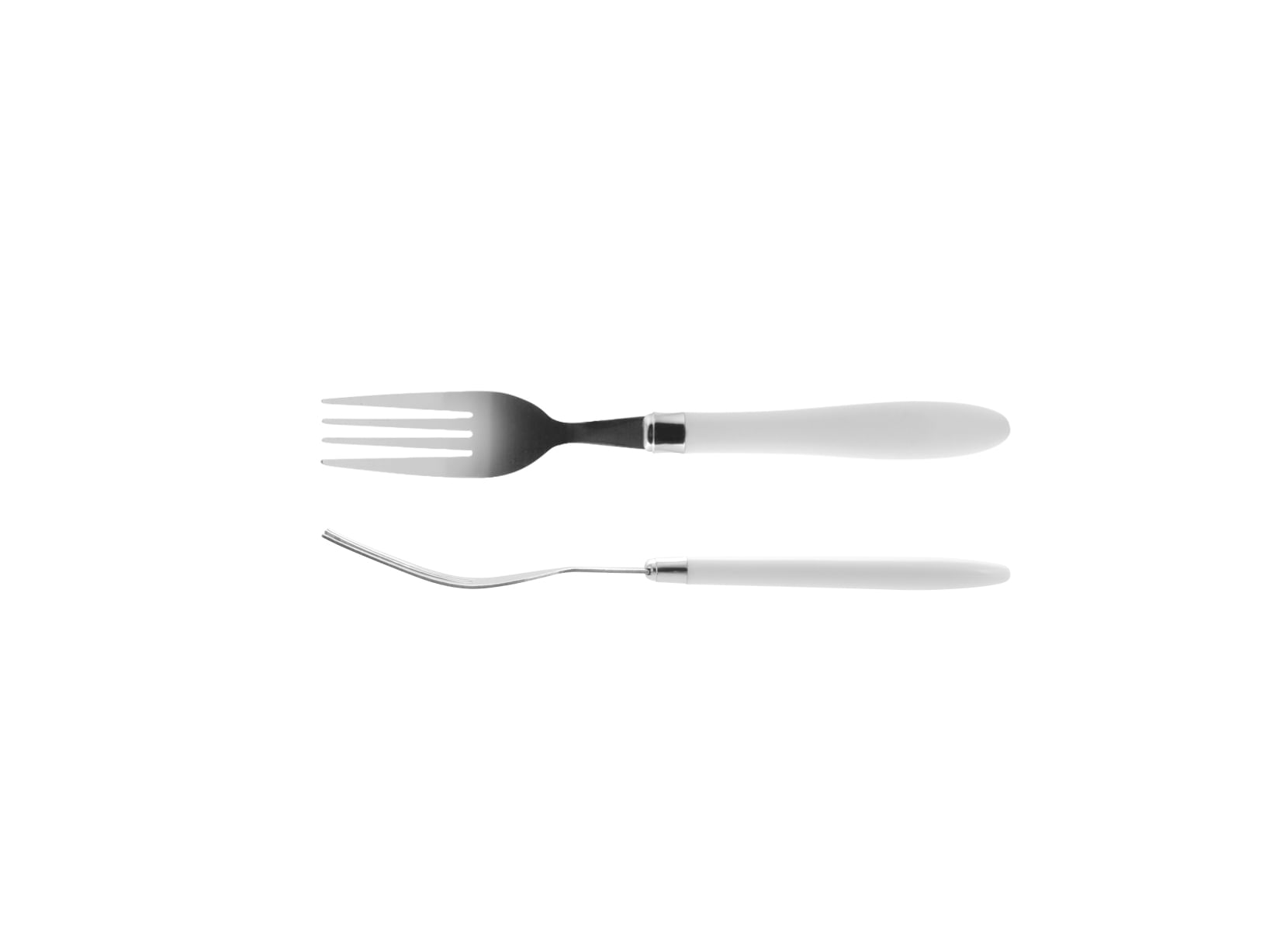 Set tacamuri inox 16 piese Reglisse, argintiu cu alb - 1 | YEO