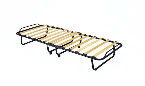 Pat pliabil Ontario, 80x190,14 lamele, saltea 7 cm, cadru metal