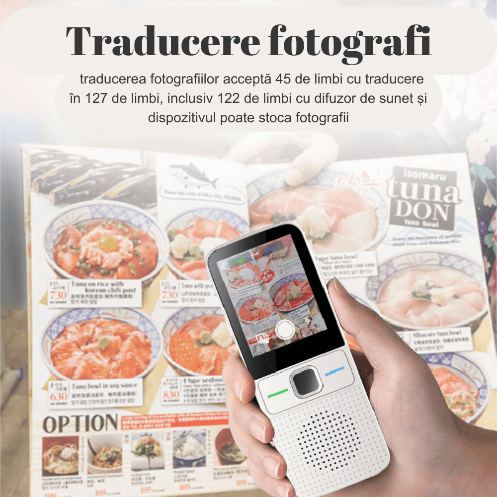 Traducator inteligent Vocal Digital Bidirectional cu peste 137 Limbi Online si Offline,Translator in timp real,voce-text - imagine 10