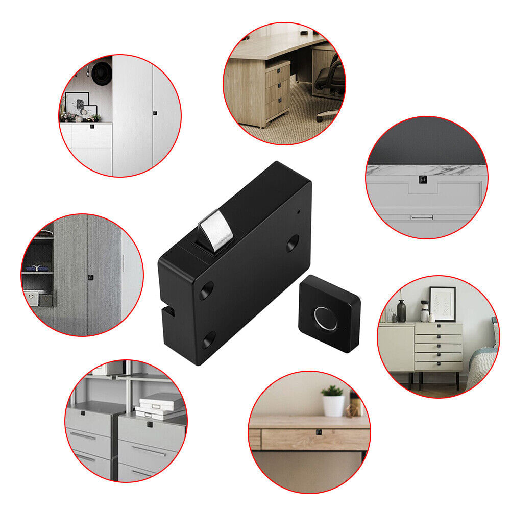 Incuietoare inteligenta fara cheie cu amprenta digitala, pentru vestiare, dulapuri, sertar, reincarcabila prin USB