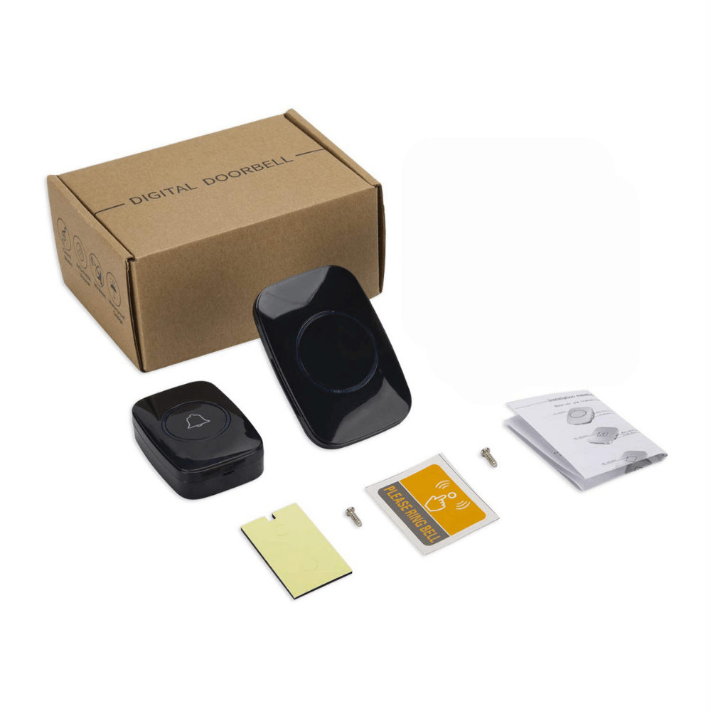 Sonerie Wireless cu Buton impermeabil, Rezistenta la apa, Volum reglabil cu 5 Trepte, semnalizare cu LED, fara Fir