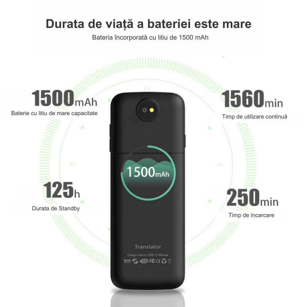 Translator inteligent Vocal Digital Bidirectional cu peste 137 Limbi Online si Offline,Traducator in timp real,voce,text - imagine 6