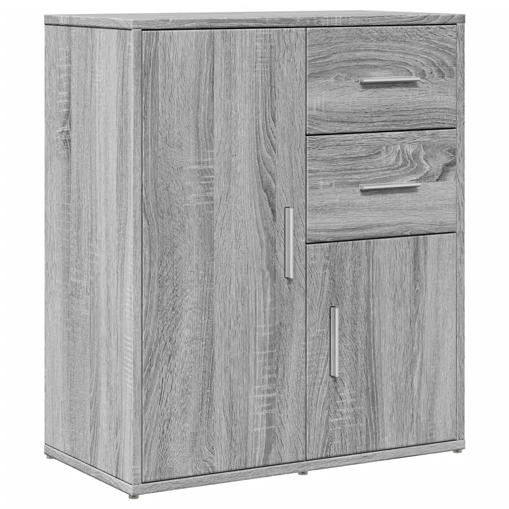 Dulapuri, 2 buc., gri sonoma, 60x31x70 cm, lemn prelucrat — imaginea 4