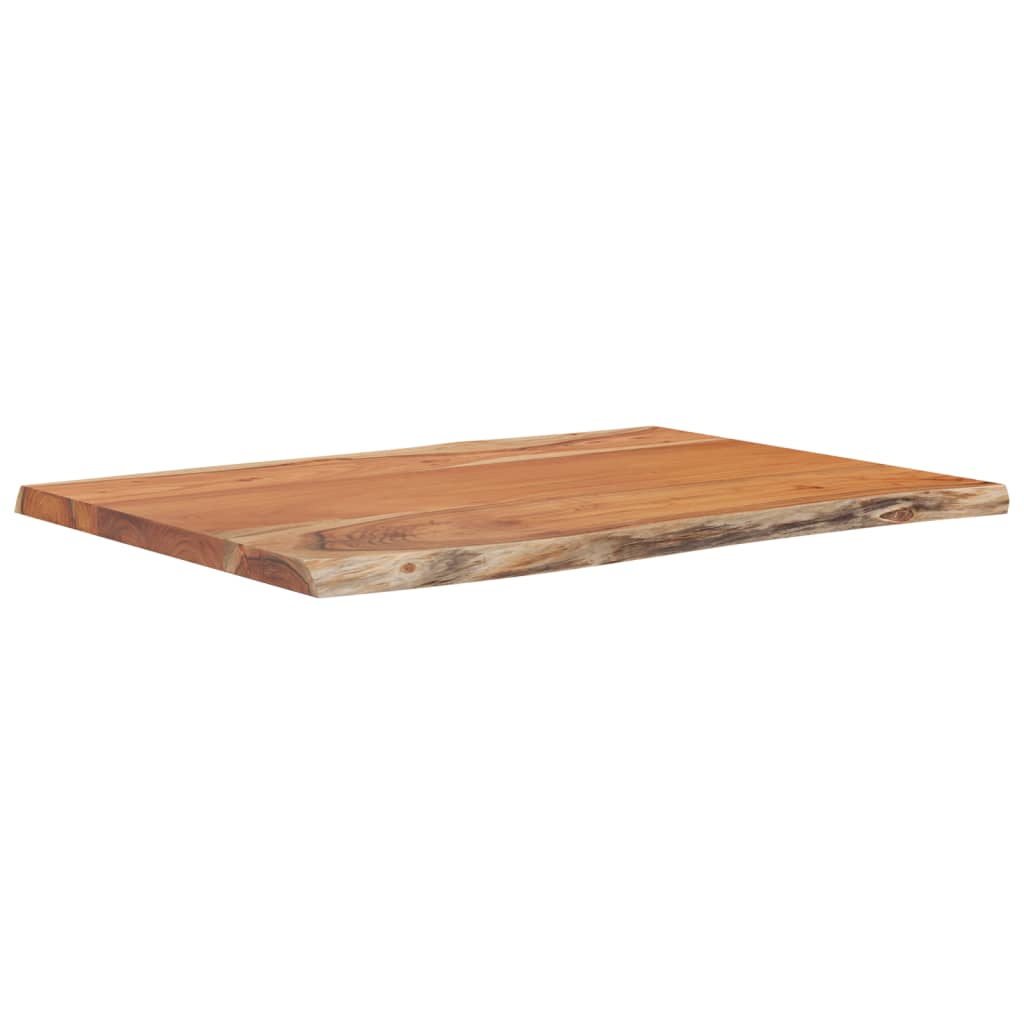 Blat masa 80x60x2,5cm dreptunghiular lemn acacia contur natural