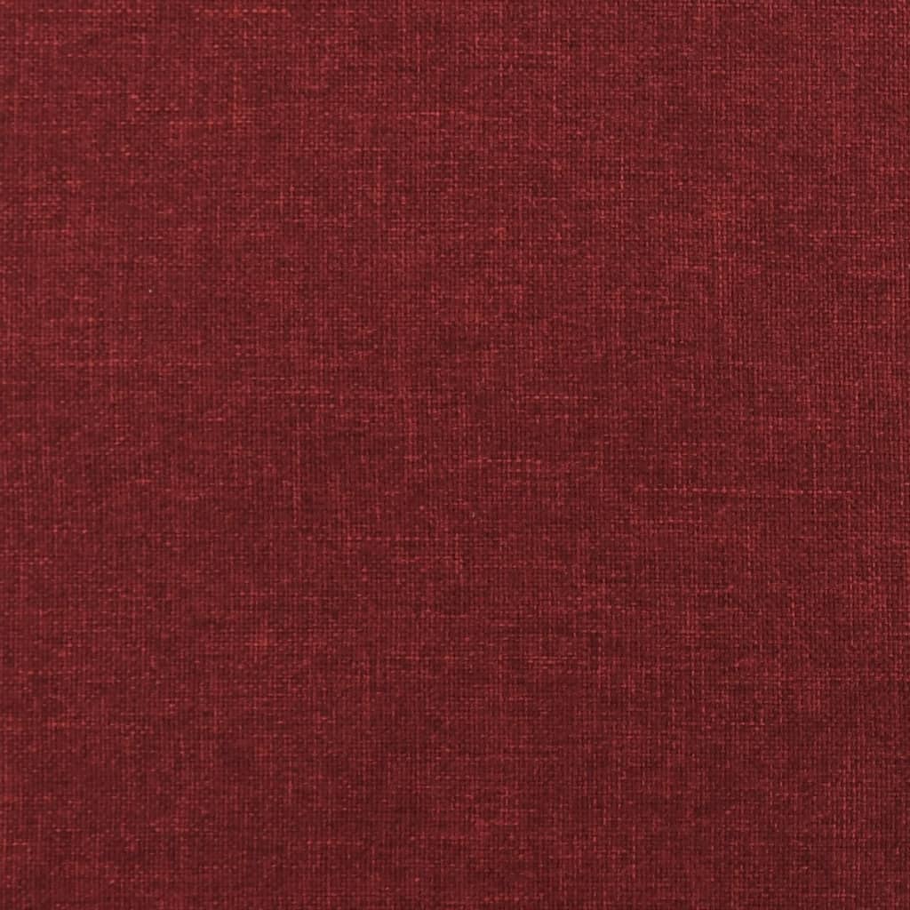 Fotoliu de relaxare cu taburet, rosu vin, textil — imaginea 9