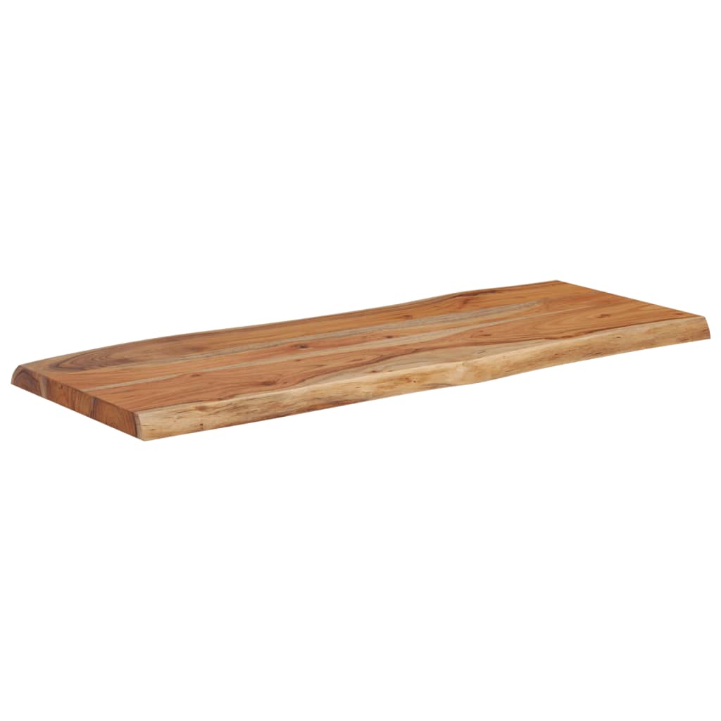 Blat masa 100x40x2,5 cm dreptunghiular lemn acacia margine vie