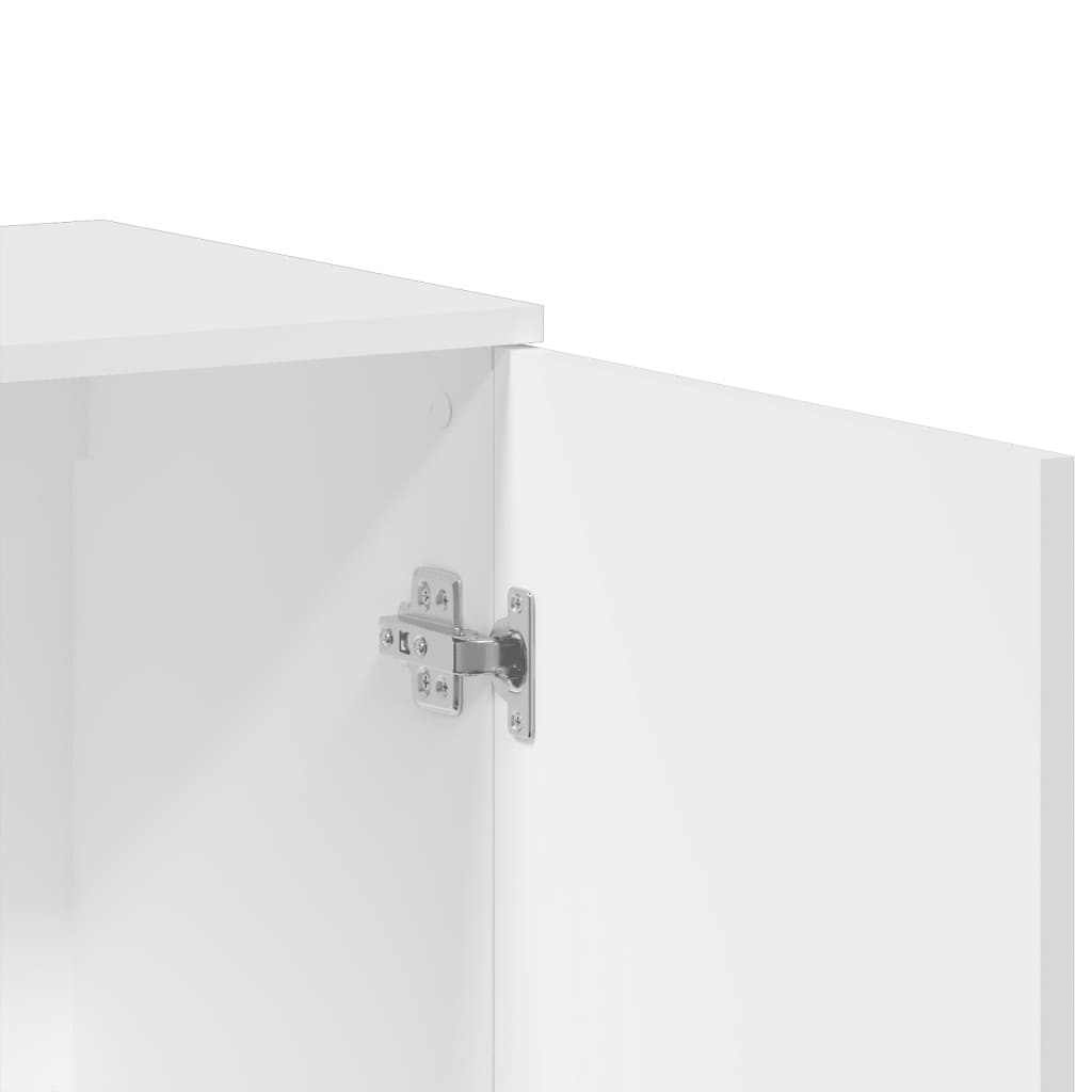 Servanta, alb, 79x38x80 cm, lemn compozit — imaginea 9