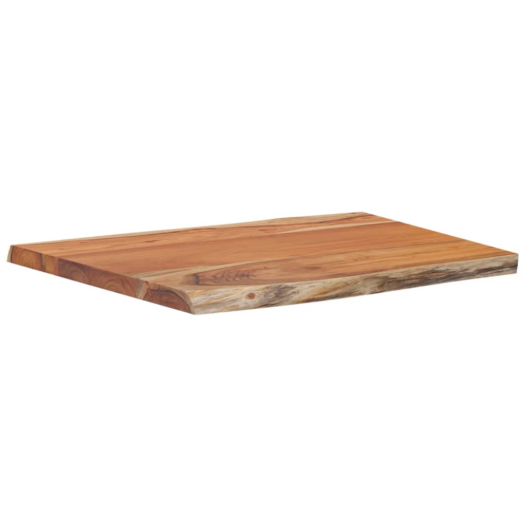 Blat masa 70x60x2,5cm dreptunghiular lemn acacia contur natural