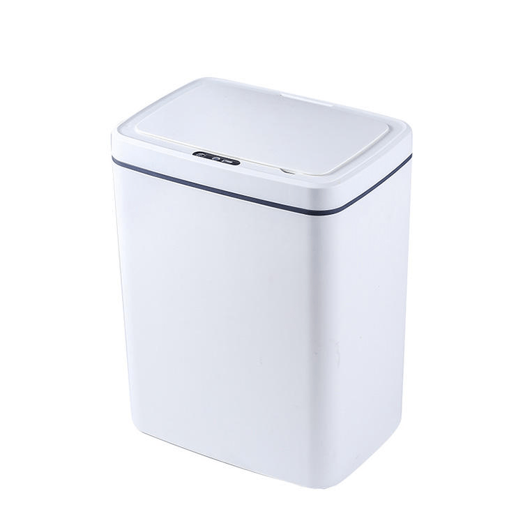 Cos de Gunoi cu Senzor Automat Gadgetry, Capacitate 16L, cu Capac Anti-Miros si o Deschidere/Inchidere Silentioasa - Alb