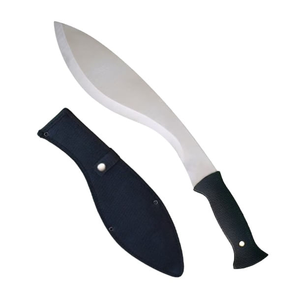 Set sabie si maceta de vanatoare, IdeallStore®, Kukri Silver, 44 cm, husa inclusa - 1 | YEO