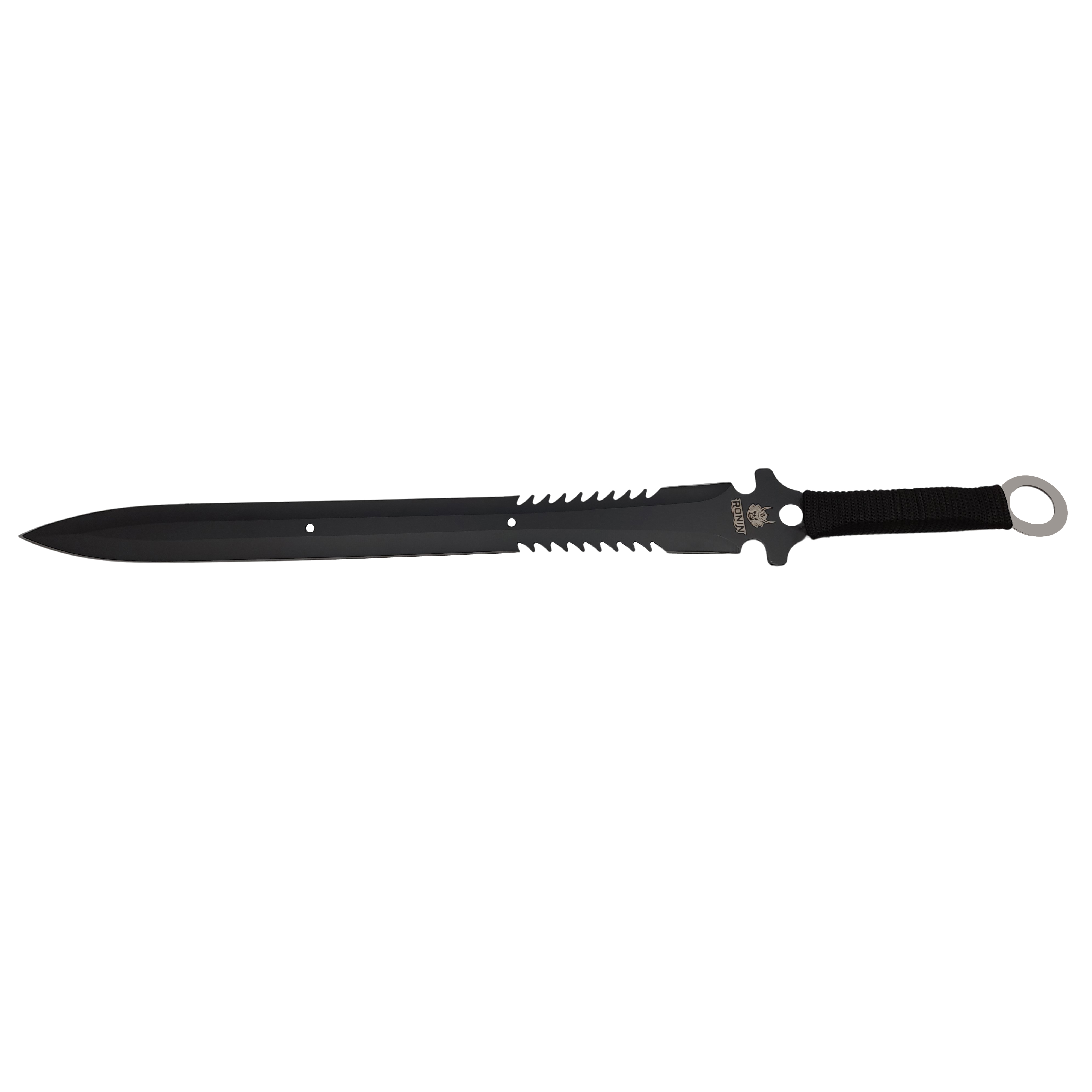 Set sabie si maceta de vanatoare, IdeallStore®, negru, 45.5 cm, teaca inclusa - 4 | YEO