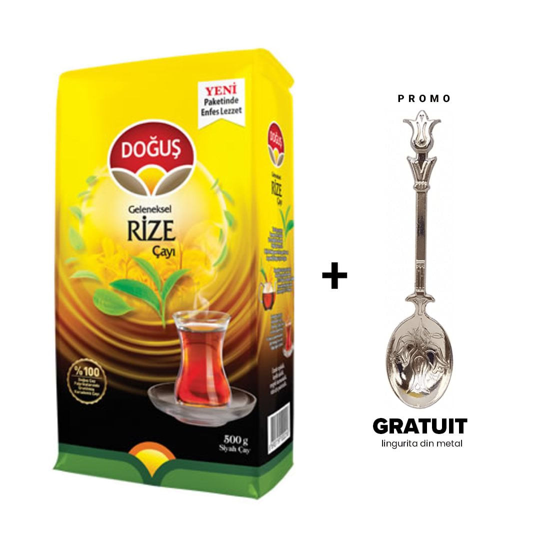 Ceai Negru Turcesc, Dogus Rize, 500 gr + Cadou Lingurita din metal