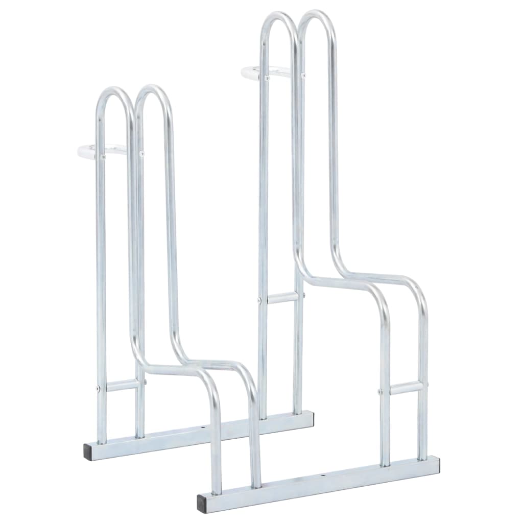 Suport pentru 2 biciclete de sine statator, otel galvanizat, model suport înalt