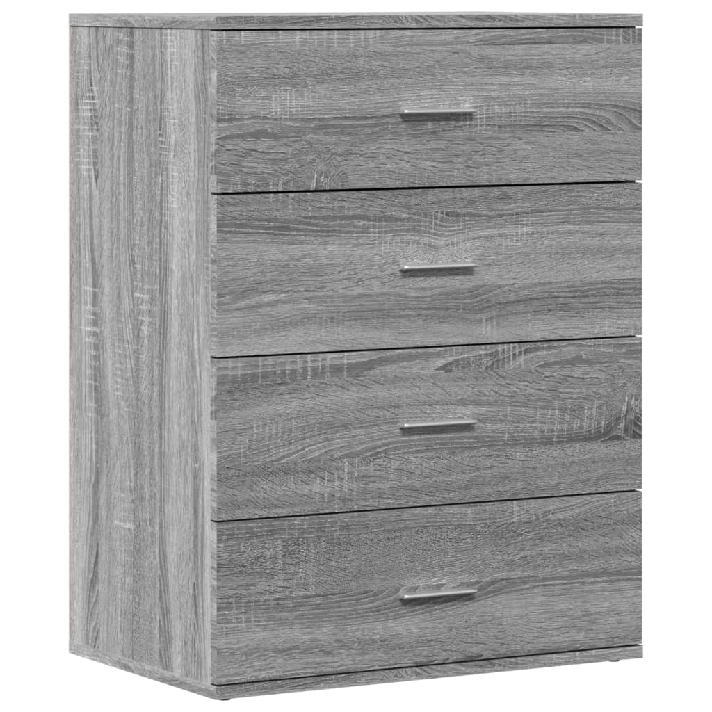 Dulapuri, 2 buc., gri sonoma, 60x39x80 cm, lemn prelucrat — imaginea 4