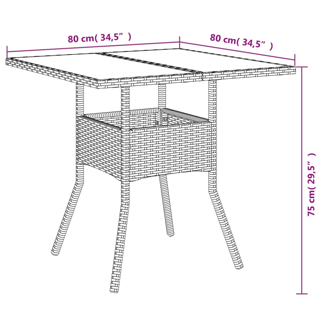 Set mobilier gradina cu perne 5 piese gri poliratan/lemn acacia — imaginea 9