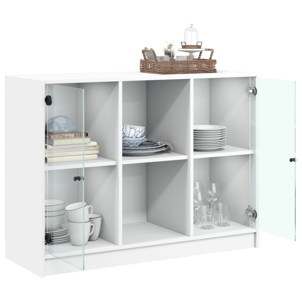 Dulap, alb, 101,5x37x75,5 cm, lemn prelucrat — imaginea 4