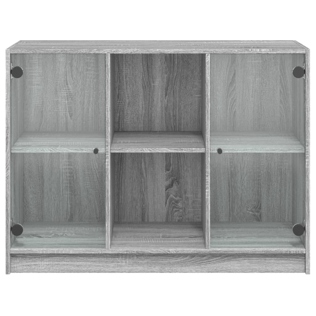 Servanta, gri sonoma, 102x37x75,5 cm, lemn prelucrat — imaginea 6