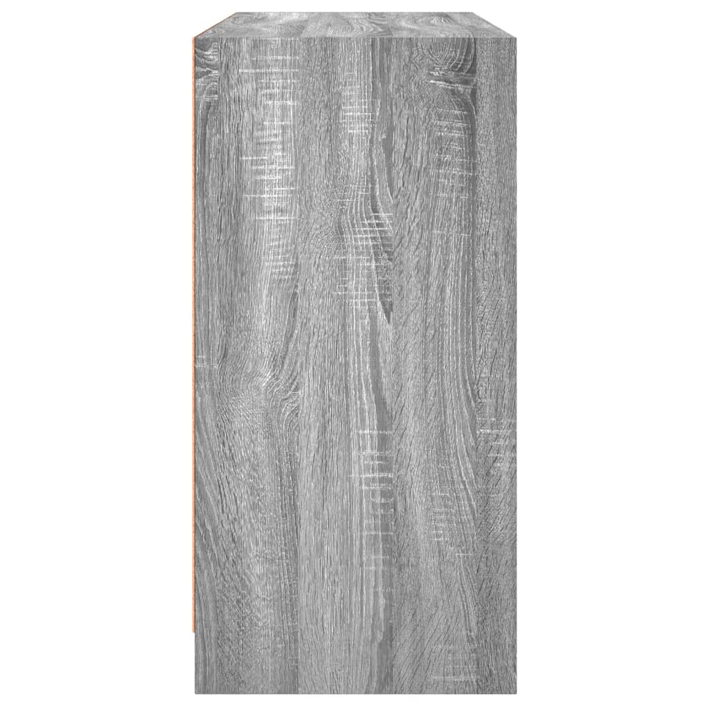 Servanta, gri sonoma, 102x37x75,5 cm, lemn prelucrat — imaginea 7