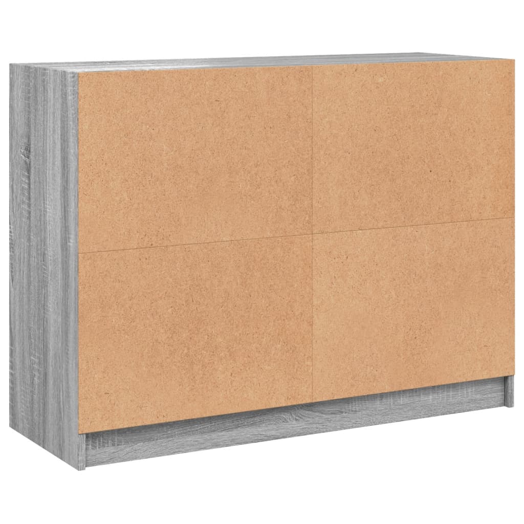 Servanta, gri sonoma, 102x37x75,5 cm, lemn prelucrat — imaginea 8
