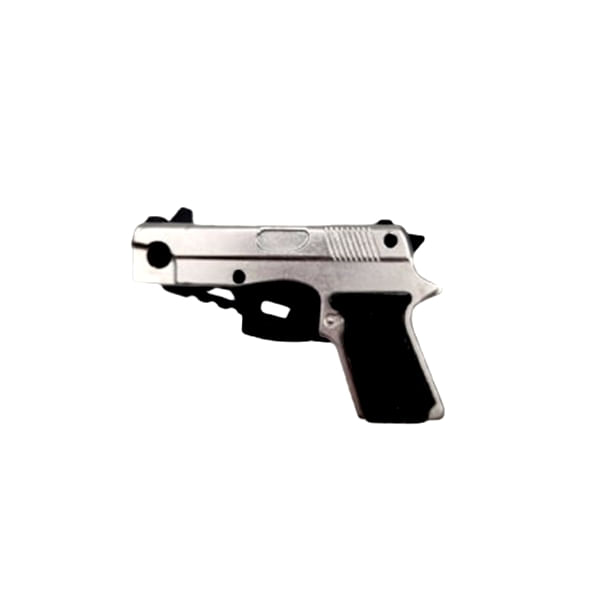 Briceag tip pistol, IdeallStore®, 18 cm, argintiu - 2 | YEO