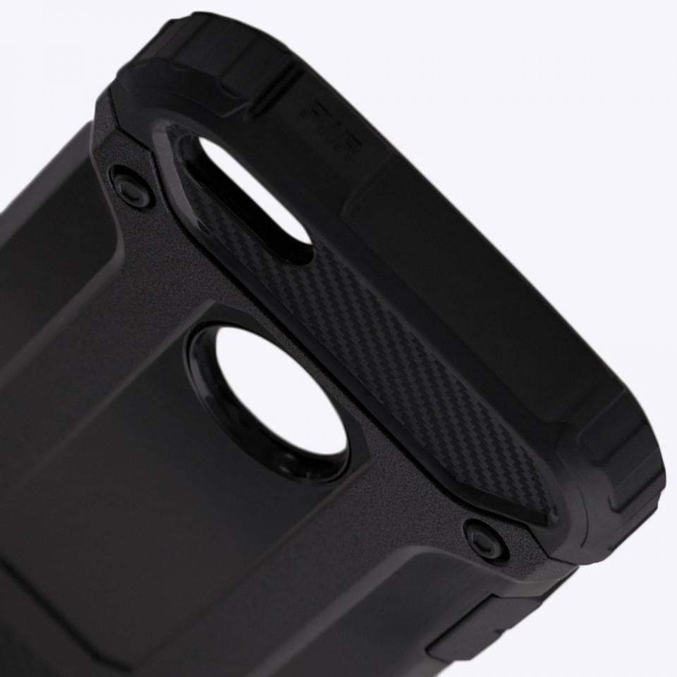 Husa pentru iPhone SE, 5, 5S - Techsuit Hybrid Armor - Black - 2 | YEO