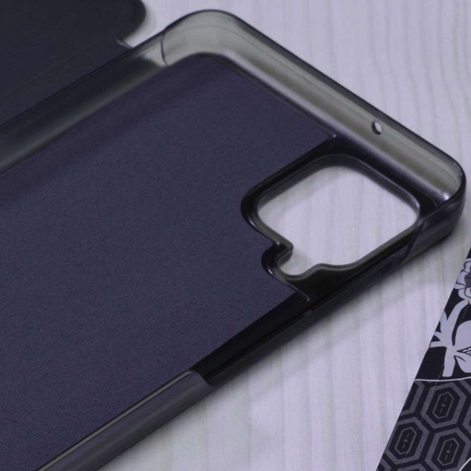 Husa Samsung Galaxy A12 / A12 Nacho Eco Leather View Flip Tip Carte - Dark Blue - 4 | YEO
