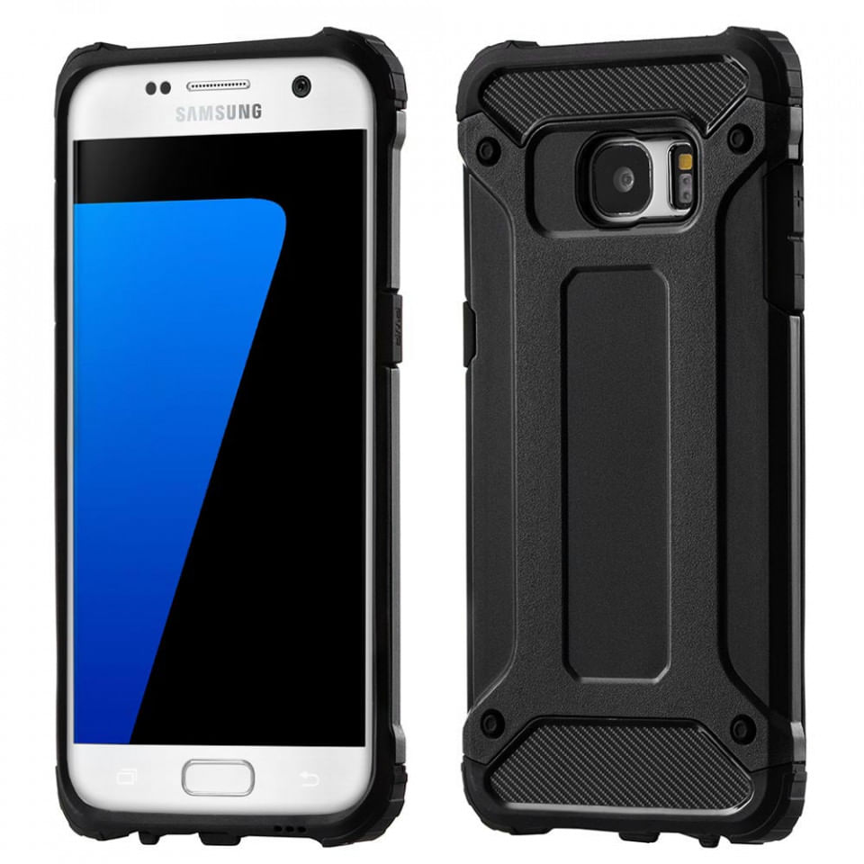 Husa pentru Samsung Galaxy S7 - Techsuit Hybrid Armor - Black - 4 | YEO
