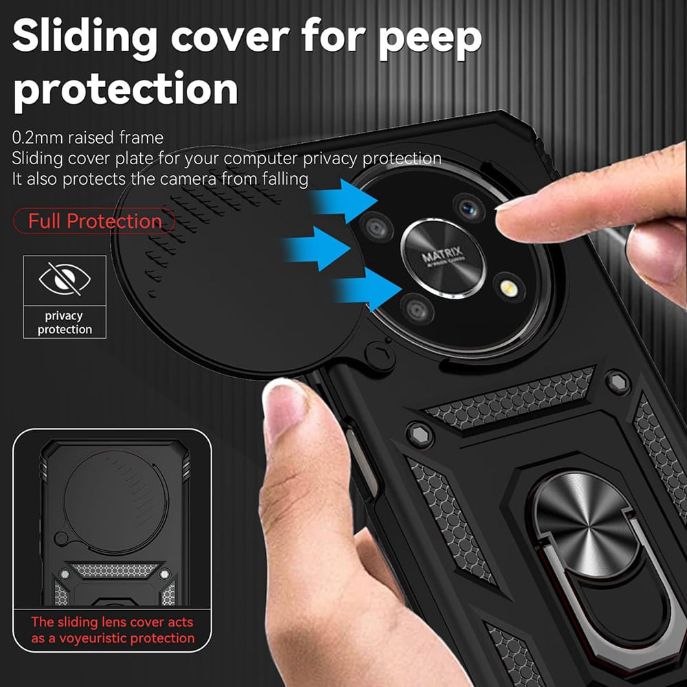 Husa pentru Honor Magic5 Lite - Techsuit CamShield Series - Black - 4 | YEO