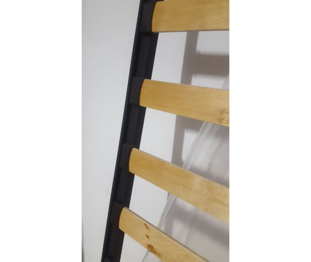 Somiera pat Milano 160x200, 13 lamele lemn, cadru metal, fara picioare