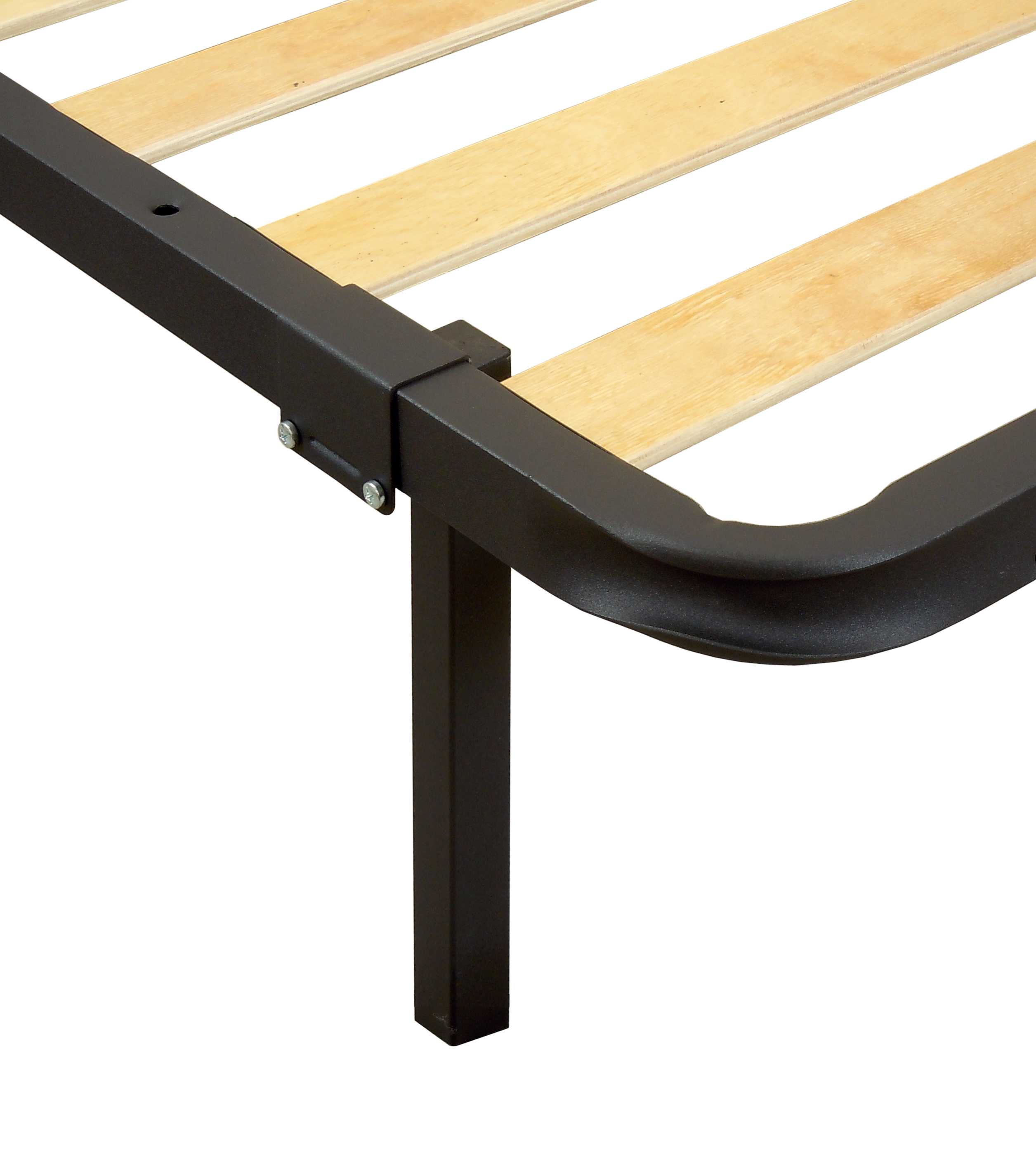 Somiera pat Milano 140x200, cu picioare 30 cm, 13 lamele lemn, cadru metal — imaginea 6