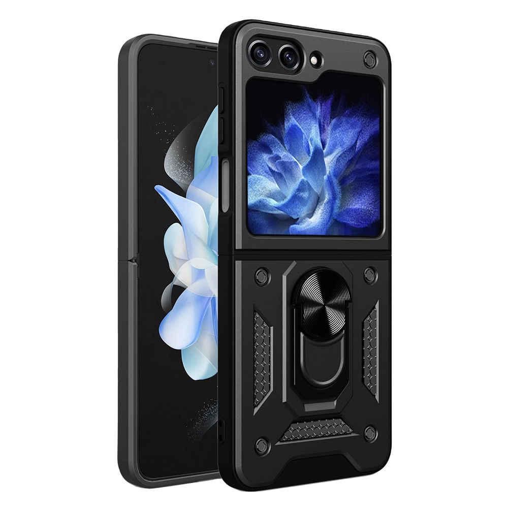 Husa pentru Samsung Galaxy Z Flip6 - Techsuit CamShield Series - Negru