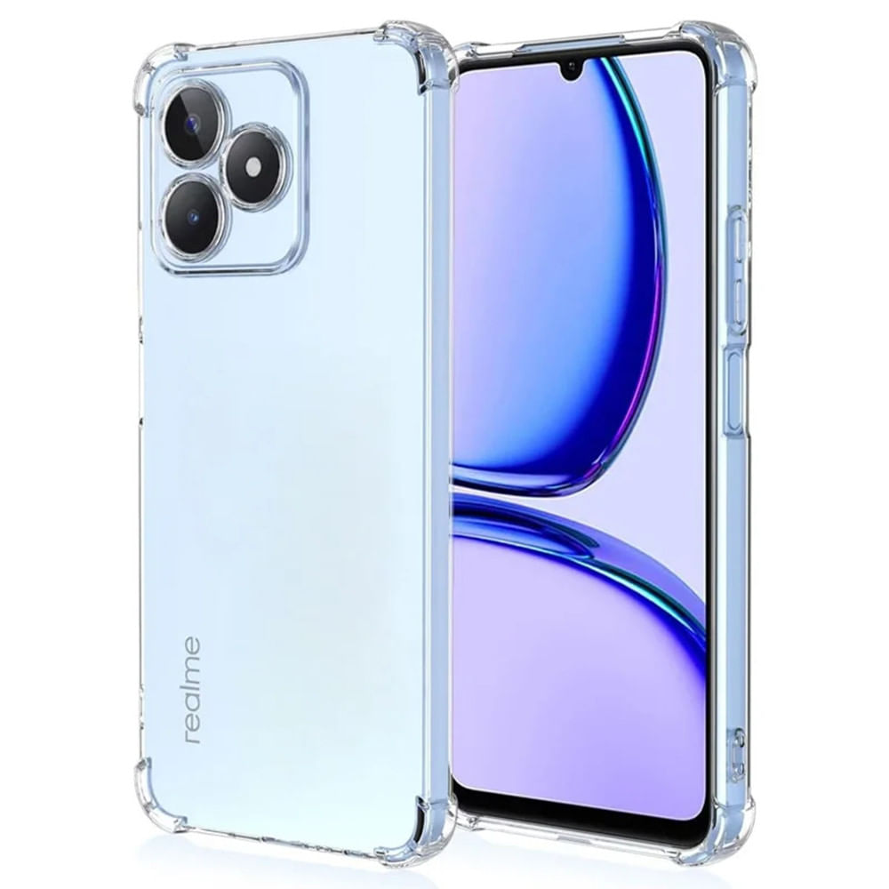 Husa pentru Realme C51 / Note 50 - Techsuit Shockproof Clear Silicone - Clear - 3 | YEO