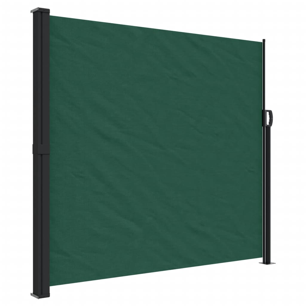 Copertina laterala retractabila, verde inchis, 180x500 cm